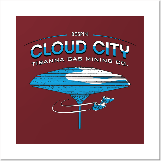 Cloud City Tibanna Mining Company Wall Art by DeepDiveThreads